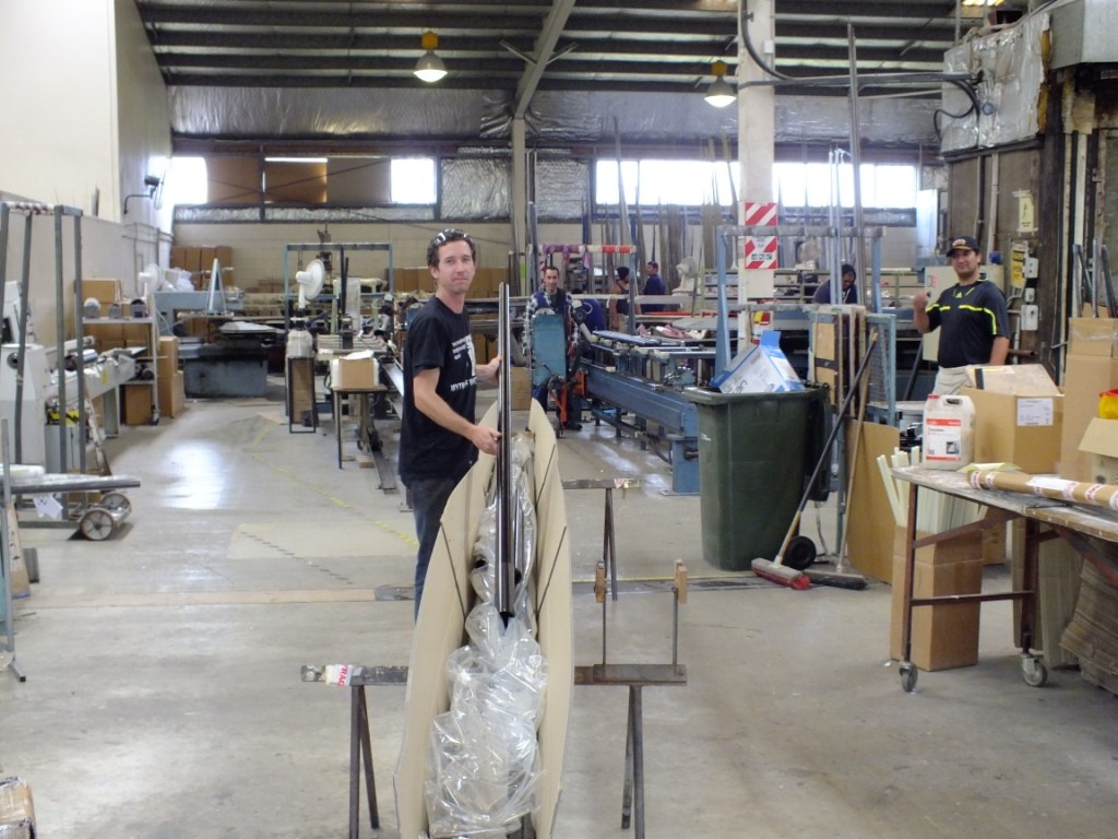 The first shipment of carbon Laser masts leaves the Kilwell factory © SW